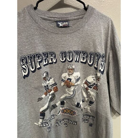 Dallas Cowboys Lee Sport Made In USA Vintage 90s Mens XL Super Cowboys - Picture 2 of 11